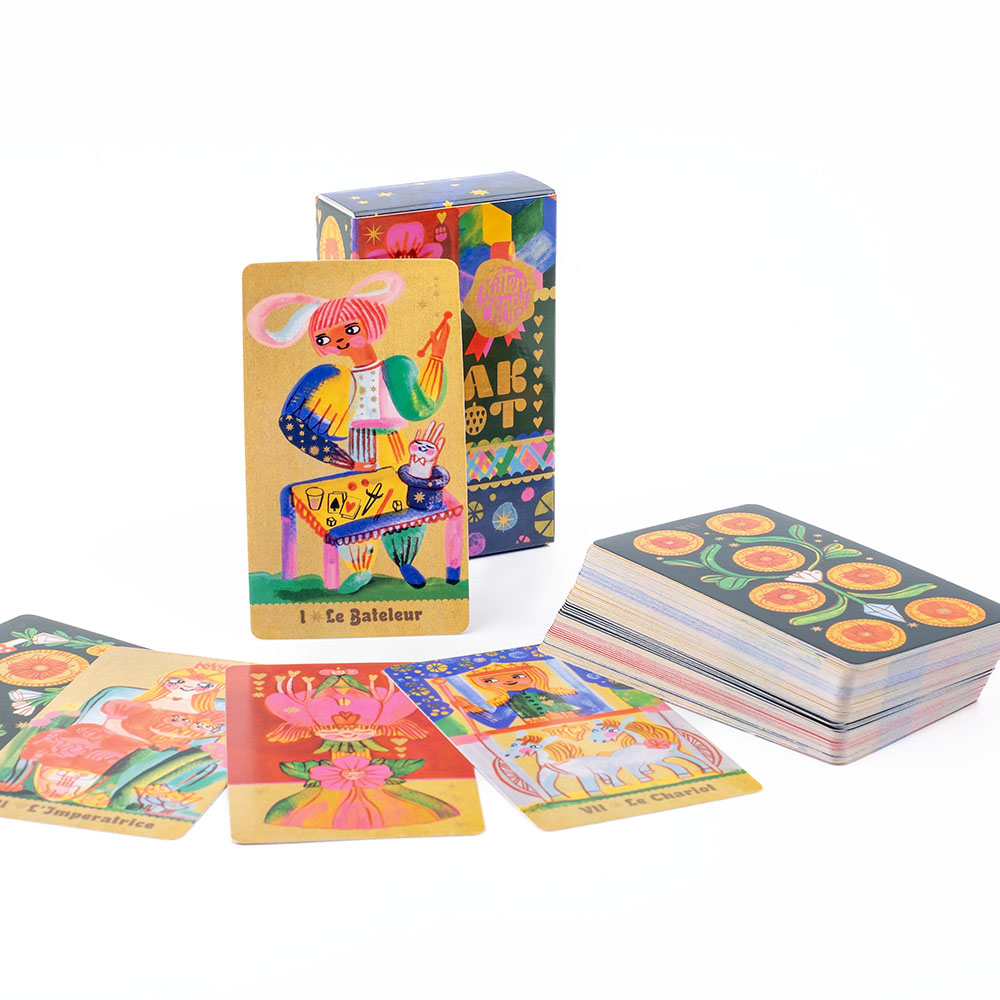 Tarot Cards Deck With Guidebook - Tarot Pipspeak, 10,3x6cm, un delicioso juego