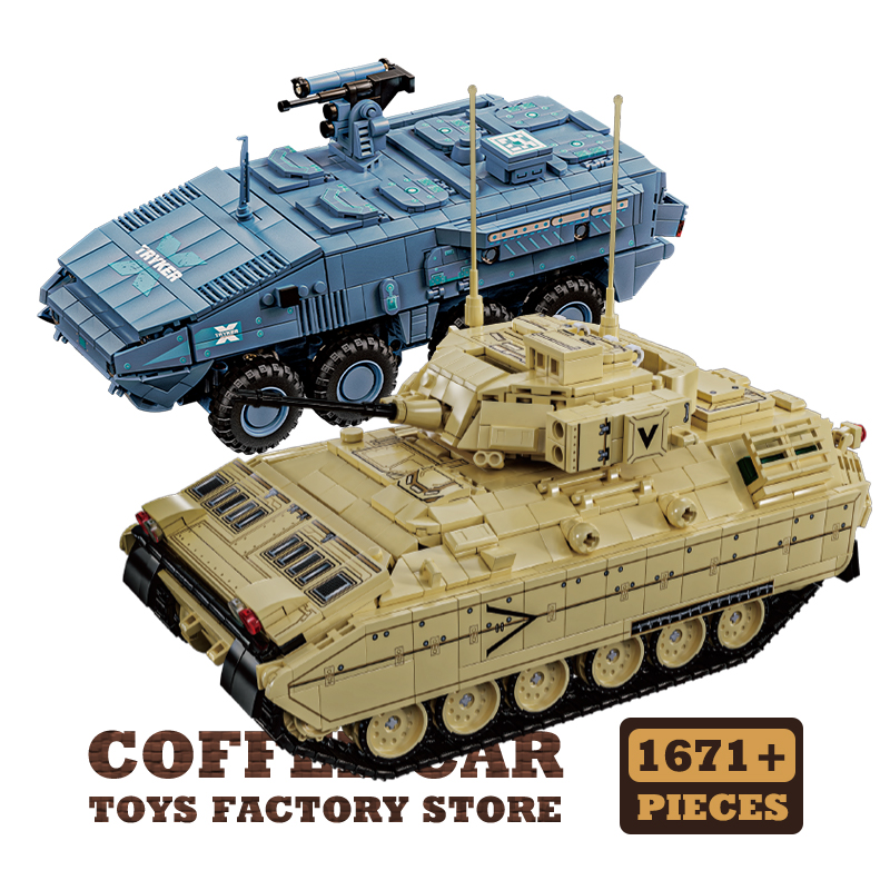 Lego Compatible Military Tank - Bloques de Construcción del Tanque Principal