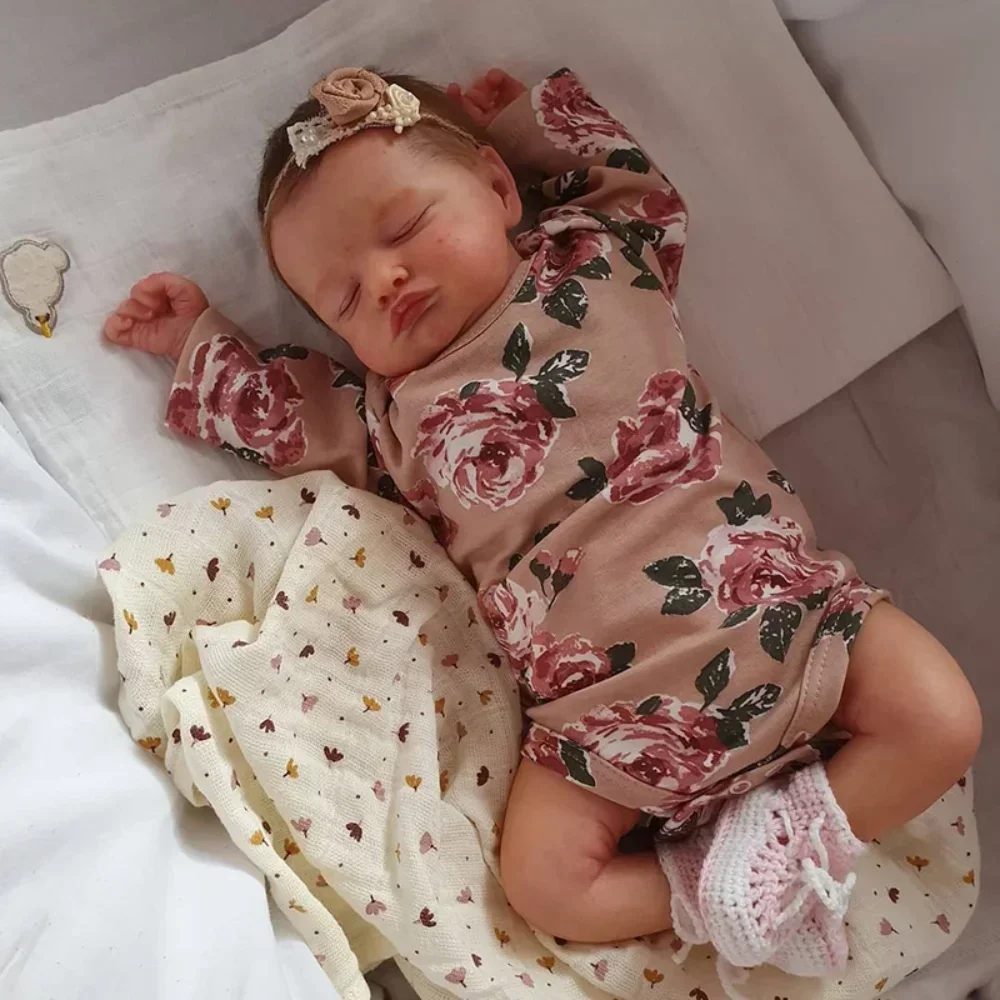 Reborn Baby Doll Silicone Realistic - Muñeca Reborn Rosalie de cuerpo completo,