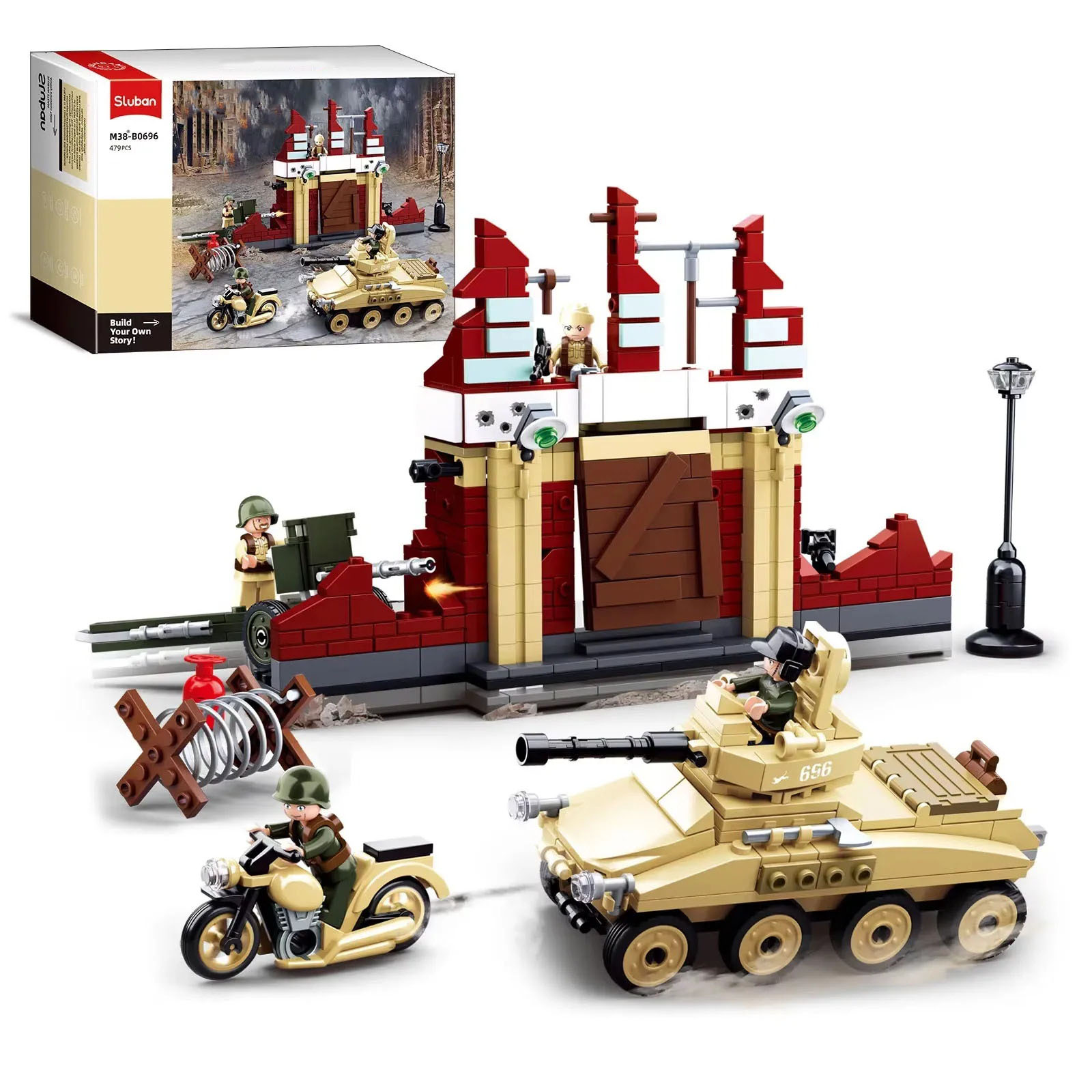 Lego Compatible Military Tank - Juego de bloques de construcción de