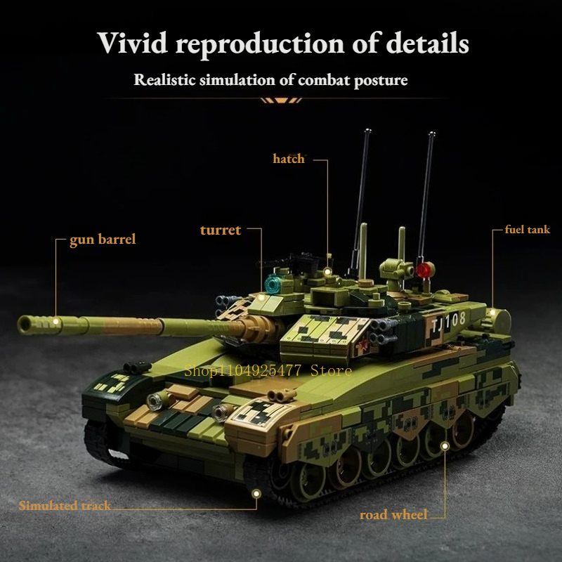 KEEPPLEY, bloques de construcc - Lego Compatible Military Tank reseña y precio